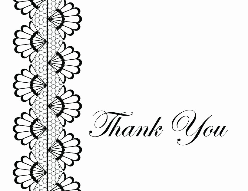 Blank Thank You Card Template Inspirational Thankyou Card Template Retro Thank You Free Vector