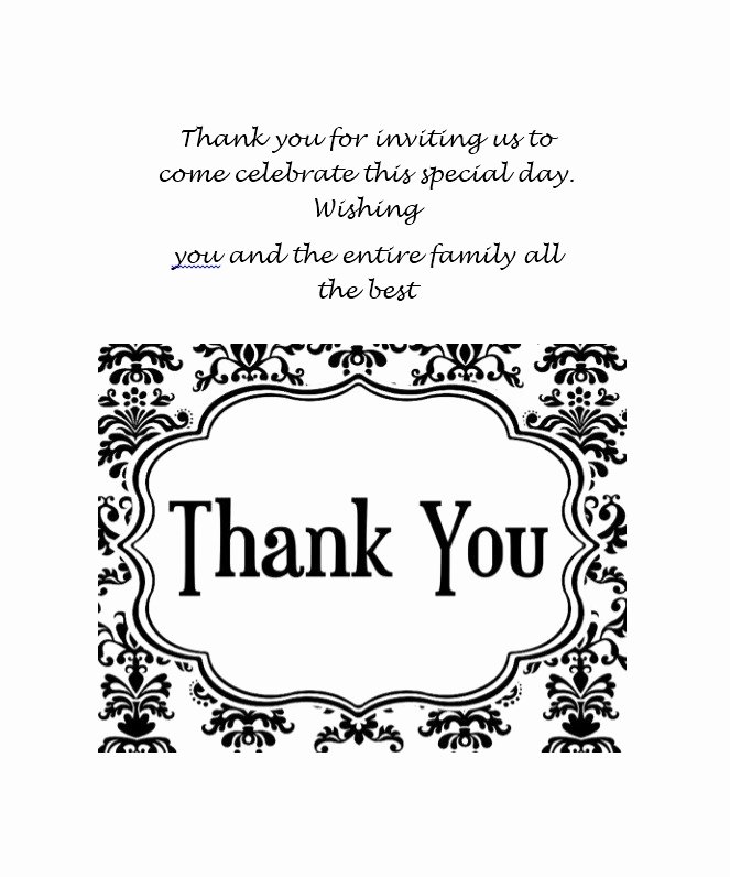 Blank Thank You Card Template Luxury 30 Free Printable Thank You Card Templates Wedding