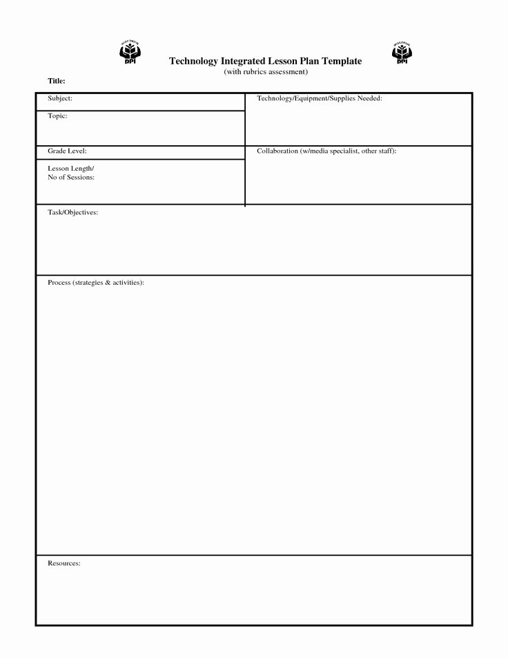 Blank toddler Lesson Plan Template Inspirational Best 25 Blank Lesson Plan Template Ideas On Pinterest