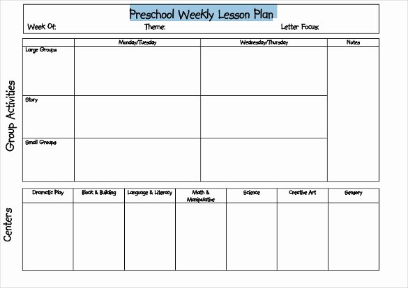Blank toddler Lesson Plan Template Lovely Blank Lesson Plan Template – 15 Free Pdf Excel Word