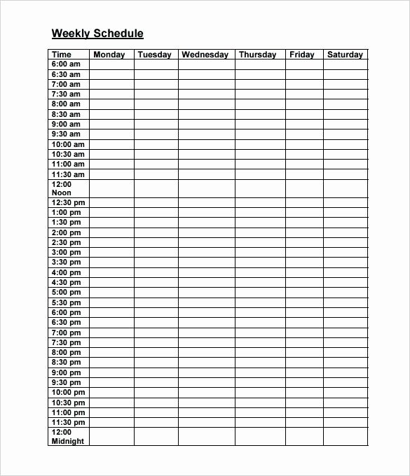 Blank Work Schedule Template Lovely Blank Employee Work Schedule Schedules Templates Free