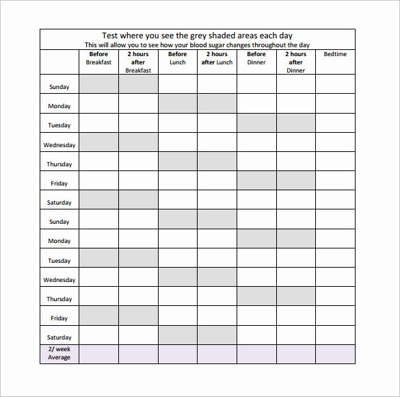 Blood Glucose Log Template Best Of Sample Blood Glucose Chart 9 Free Documents In Pdf