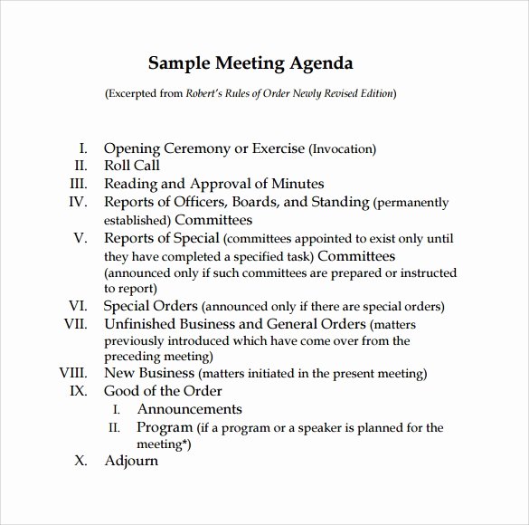 Board Meeting Minutes Template Elegant Sample Board Meeting Agenda Template 11 Free Documents
