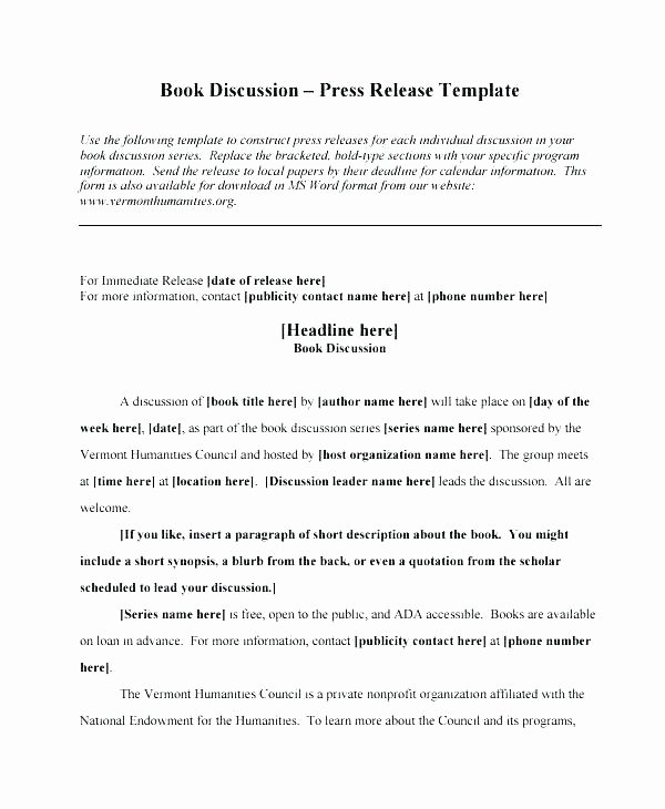 Book Press Release Template Awesome New Product Announcement Press Release Launch Email