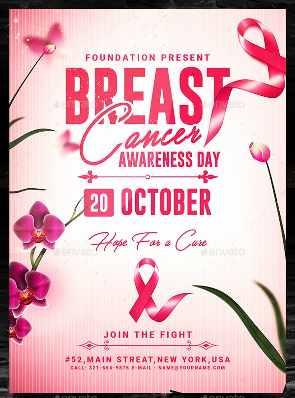 Breast Cancer Flyer Template Elegant 23 Cancer Awareness Flyer Templates Free &amp; Premium Download