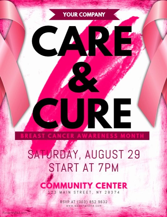 Breast Cancer Flyer Template Unique Copy Of Breast Cancer Awareness Flyer