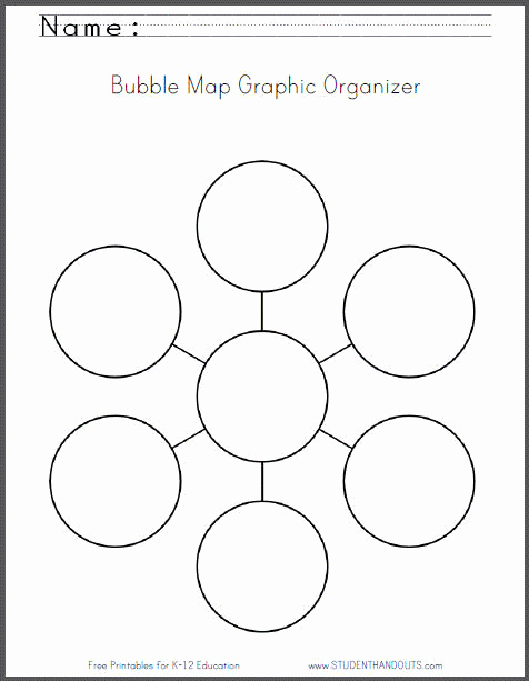 Bubble Map Template Word Beautiful Bubble Map Free Printable Worksheet
