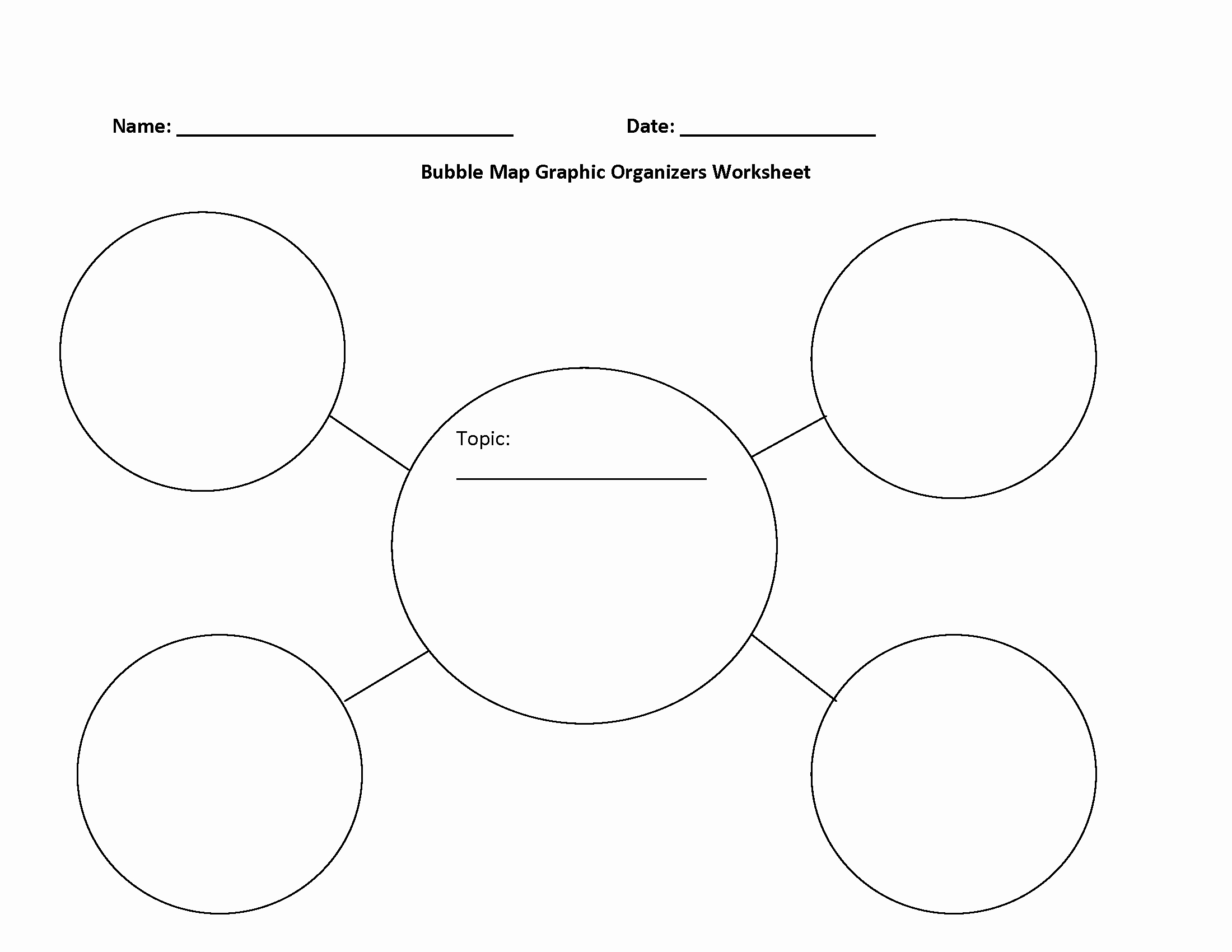Bubble Map Template Word Elegant Bubble Map Graphic organizers Worksheet