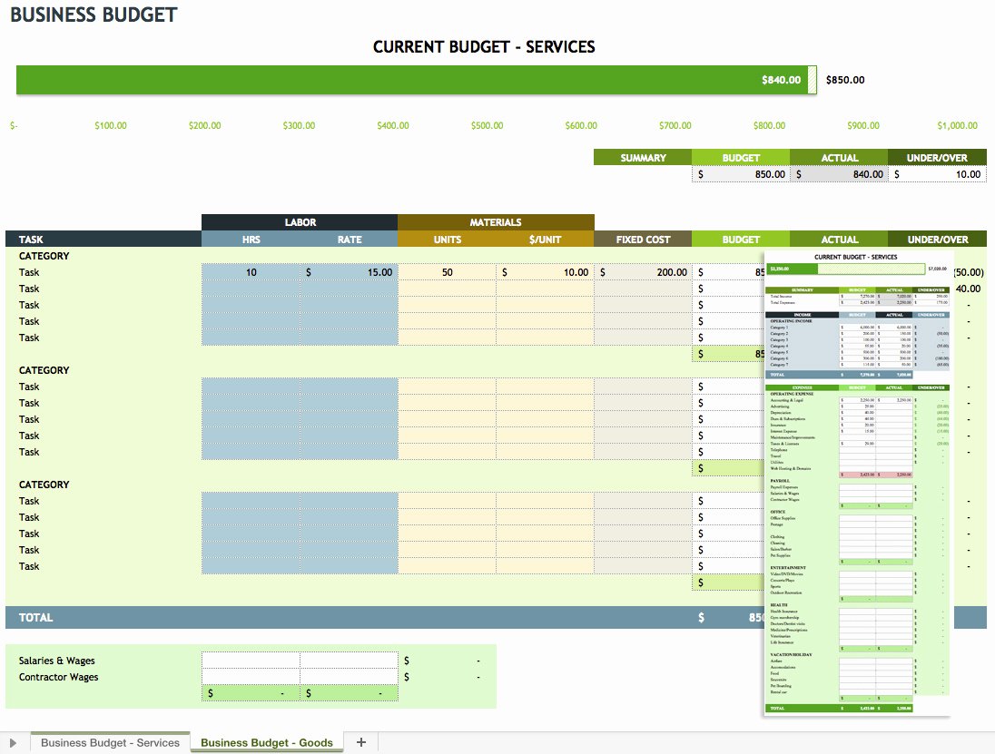 Budget Template for Business New Free Microsoft Fice Templates Smartsheet