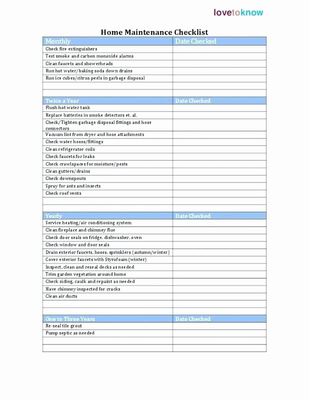 Building Maintenance Schedule Excel Template Lovely Landscape Maintenance Schedule Template Sample Checklist