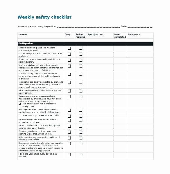 Building Maintenance Schedule Template Awesome Free Building Maintenance Checklist forms Best S