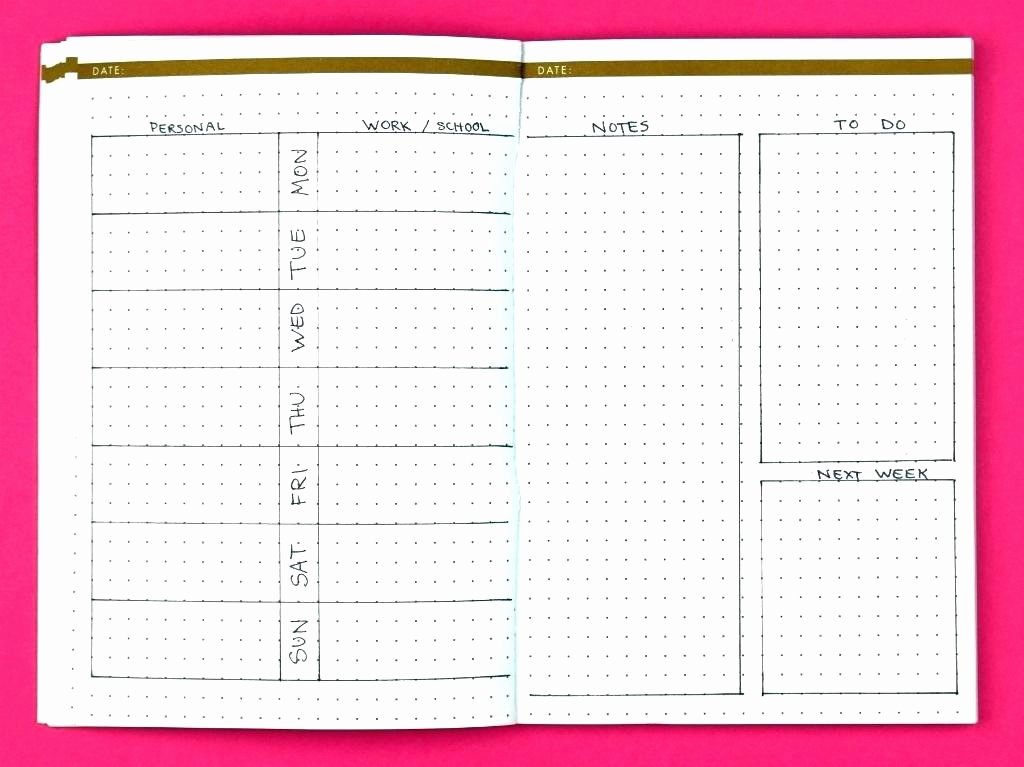 Bullet Journal Excel Template Best Of Bullet Weekly Spreadsheet Template Journal for Weight Loss
