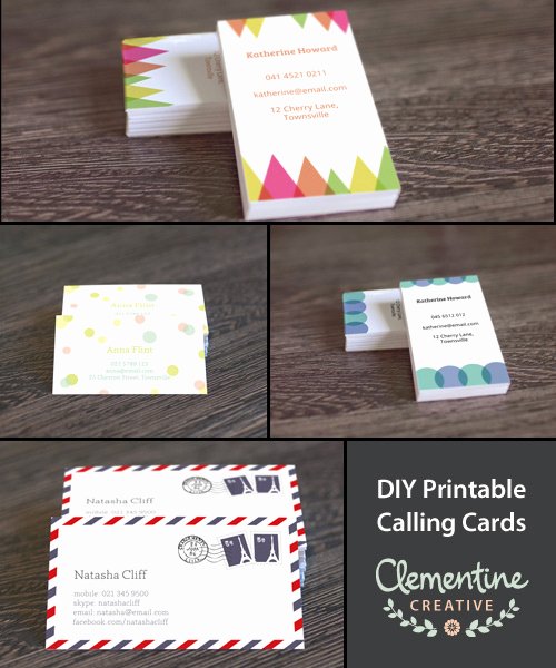 Business Card Template Free Printable Beautiful Free Diy Printable Business Card Template