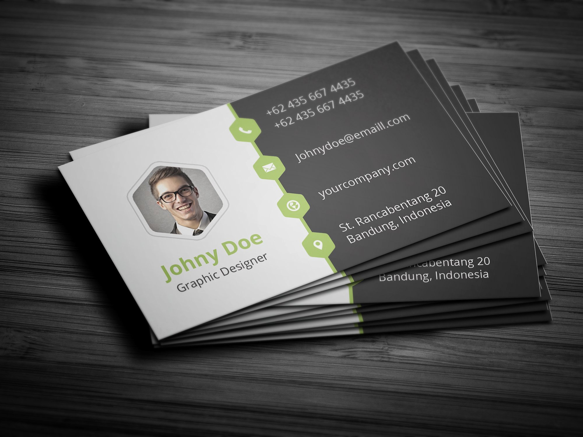 Business Card with Photo Template Elegant Creative Business Card Template Business Card Templates