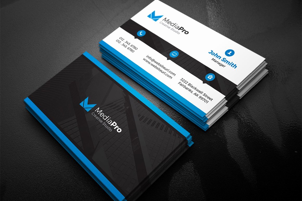 Business Card with Photo Template Fresh Modern Creative Business Card Business Card Templates