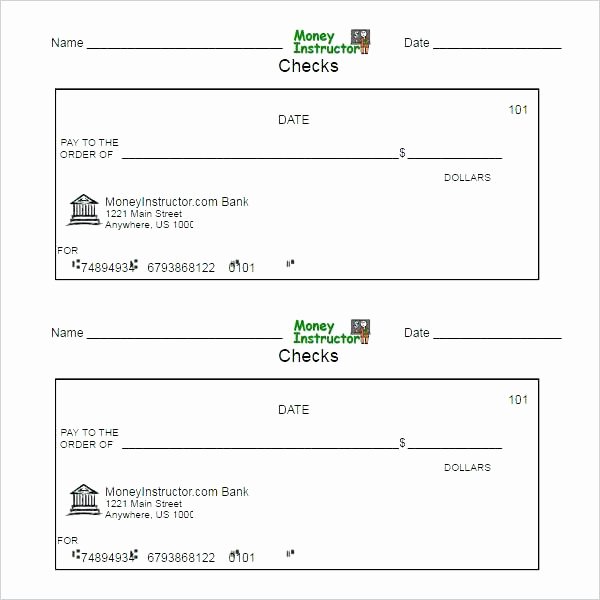 Business Check Printing Template Beautiful Printable Business Check Template – Kazakiafo