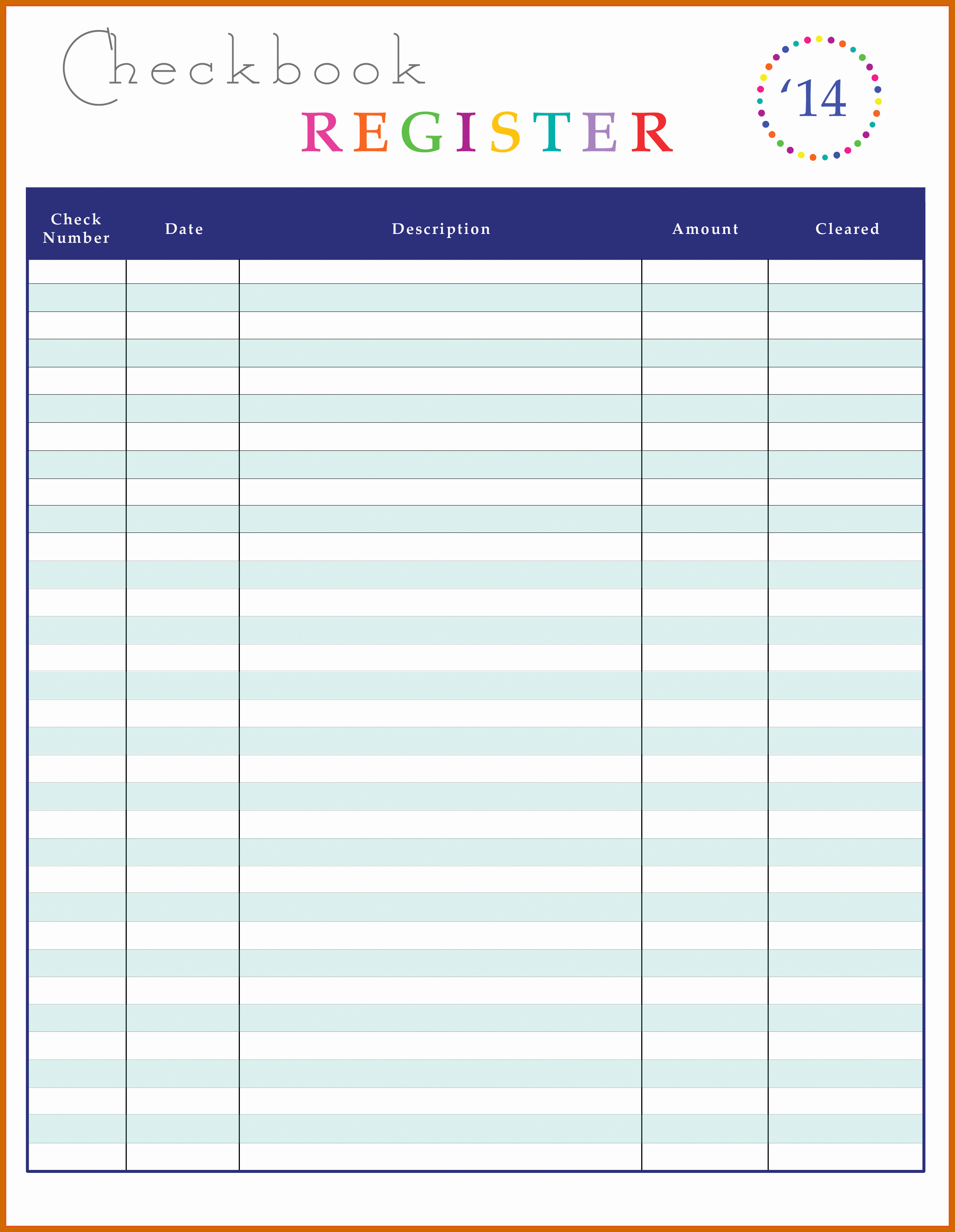 Business Check Register Template Awesome 8 9 Bank Register Templates