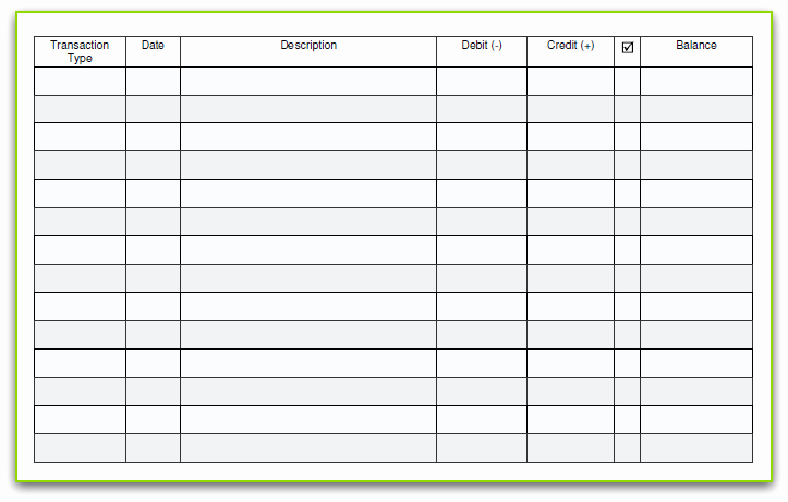 Business Check Register Template Inspirational 6 Free Blank Business Checkbook Register Template Excel