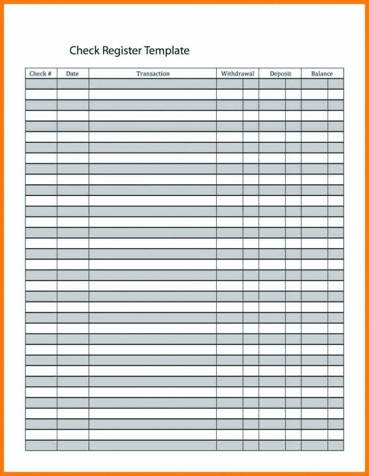 Business Check Template Excel Awesome Checking Account Register Template Business Check Book