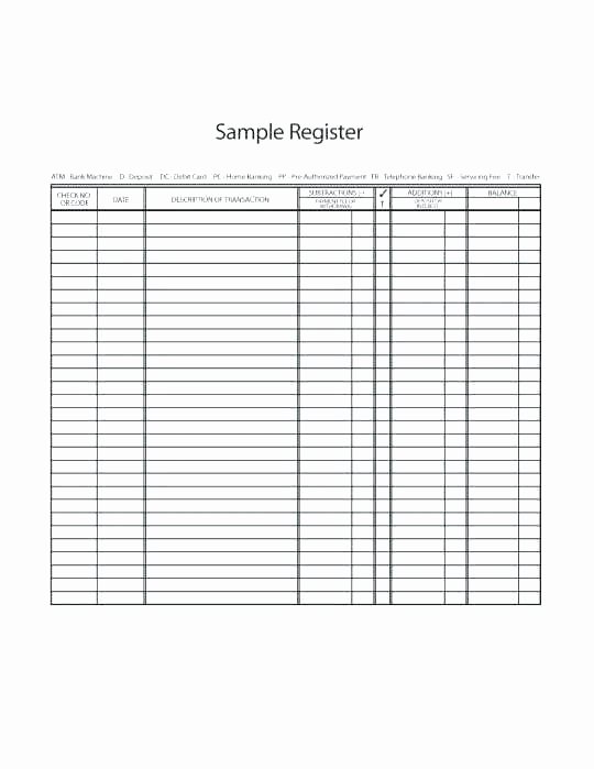 Business Check Template Excel Beautiful Check Register Template Printable Excel Business Free
