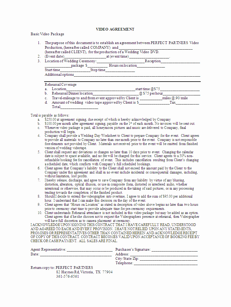 Business Contract Template Free Awesome Business Contract Template