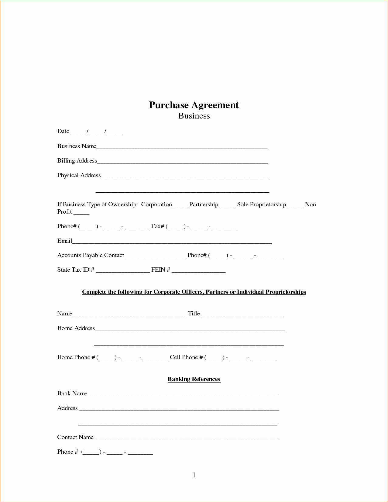 Business Contract Template Free Beautiful 6 Business Purchase Agreement Templatereport Template
