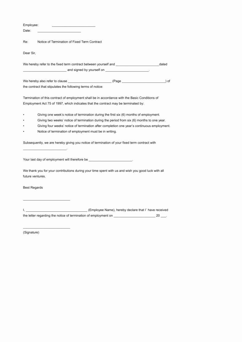 Business Contract Termination Letter Template Beautiful 10 Business Termination Letters Free Word Pdf Excel