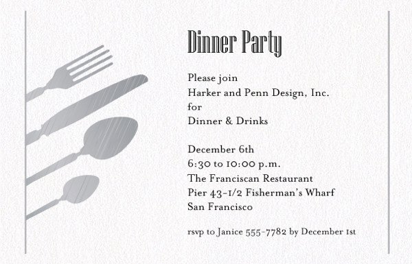 Business Dinner Invitation Template Awesome 38 Invitation formats Psd Ai