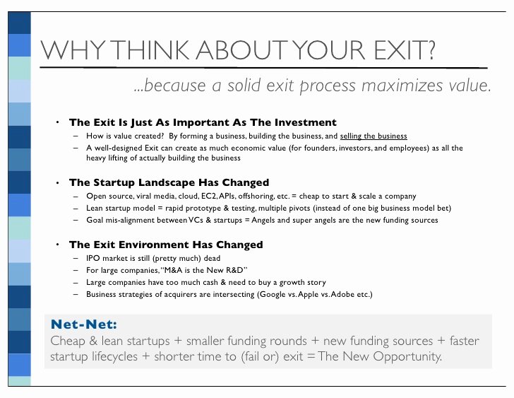 Business Exit Strategy Template Luxury Startup Exit Strategy thought Piece V7 6