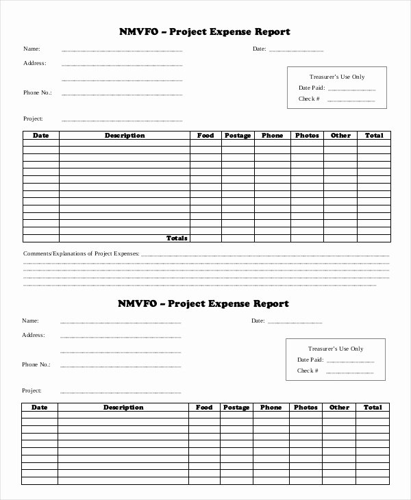 Business Expense Report Template Awesome Sample Expense Report