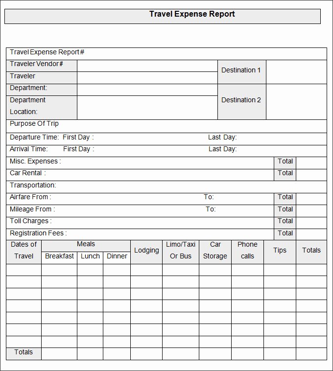 Business Expense Report Template Beautiful 27 Expense Report Templates Pdf Doc