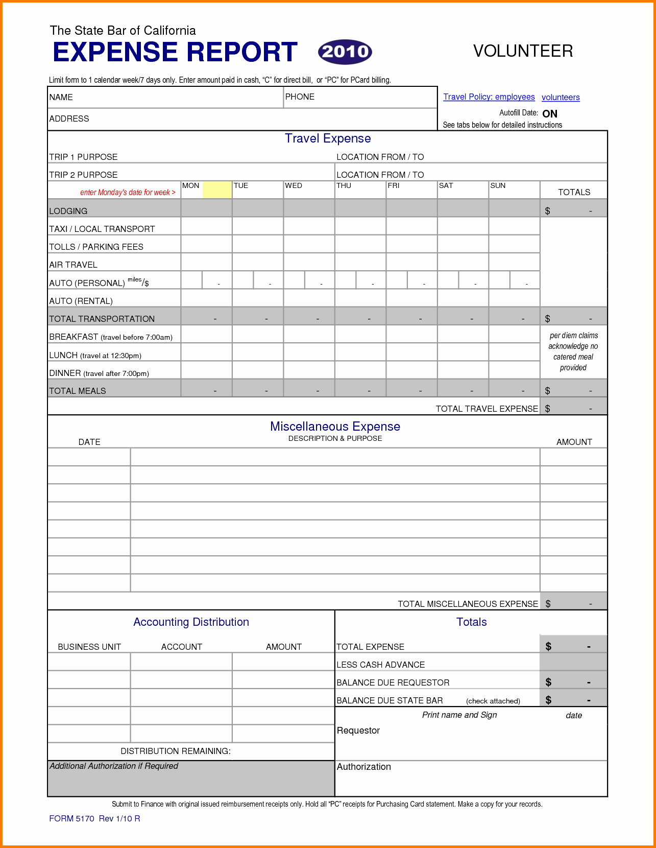 Business Expense Report Template Best Of 6 Excel Expense Report