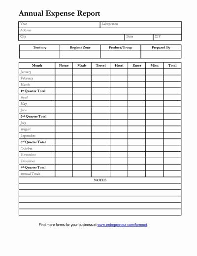 Business Expense Report Template Inspirational Expense Printable forms Worksheets