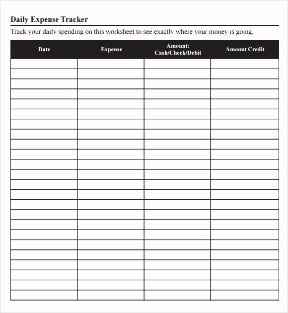 Business Expense Tracker Template Lovely 8 Sample Expense Tracking Templates to Download