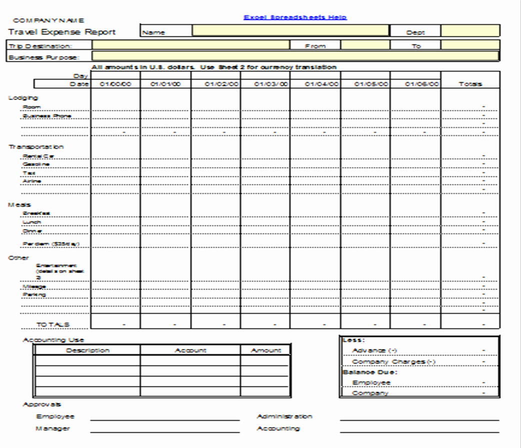 Business Expenses Excel Template Elegant Expense form Template for Small Business Excel Expenses