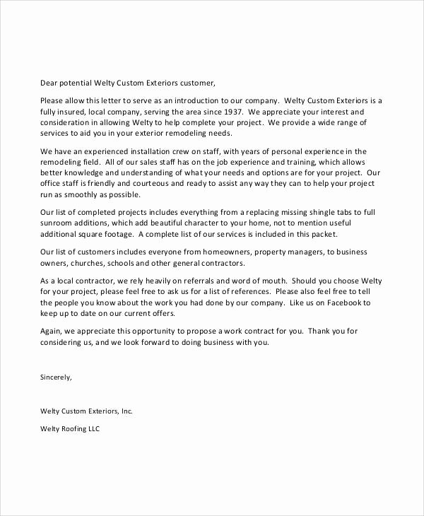 Business Introduction Letter Template Awesome 37 Sample Business Letters In Pdf