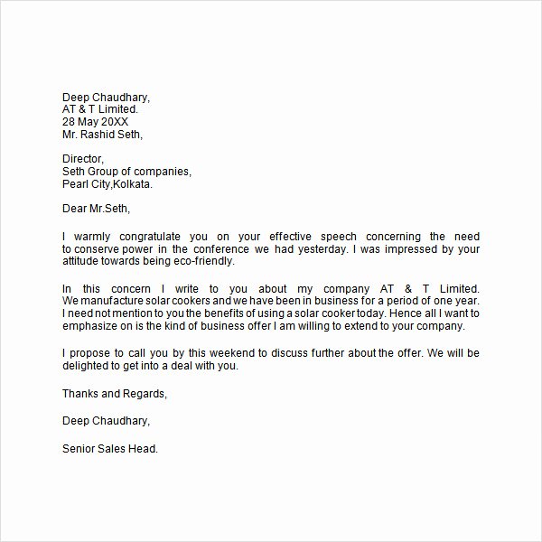 Business Introduction Letter Template Lovely 30 Sample Introduction Letters to Download for Free