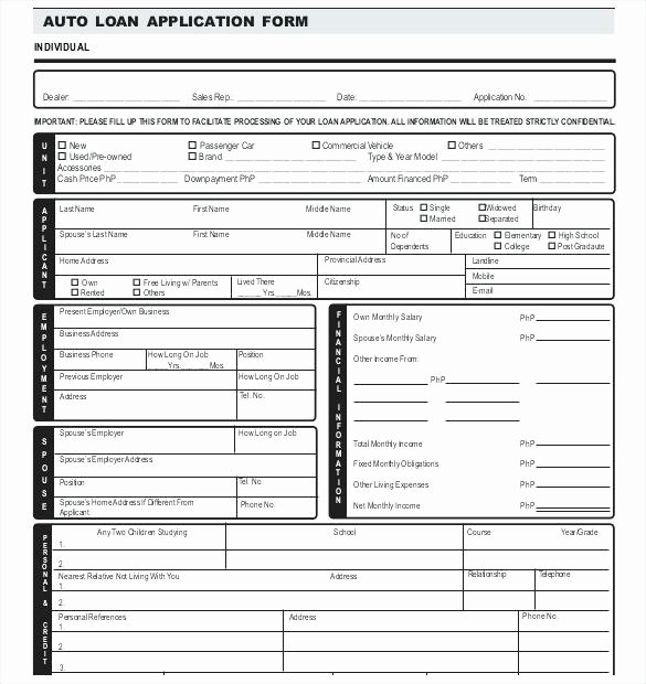 Business Loan Application Template Inspirational Bank Application form for Youth Loan Scheme 1 Business Pdf