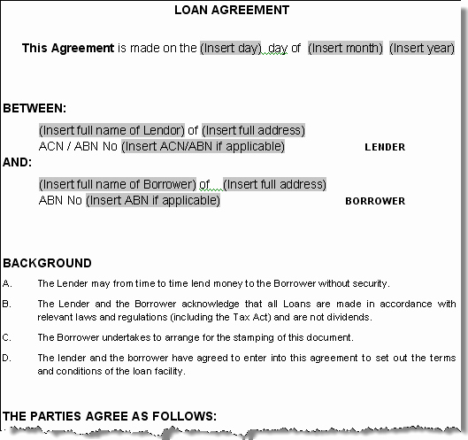 Business Loan Application Template Unique Free Printable Business Loan Template form Generic