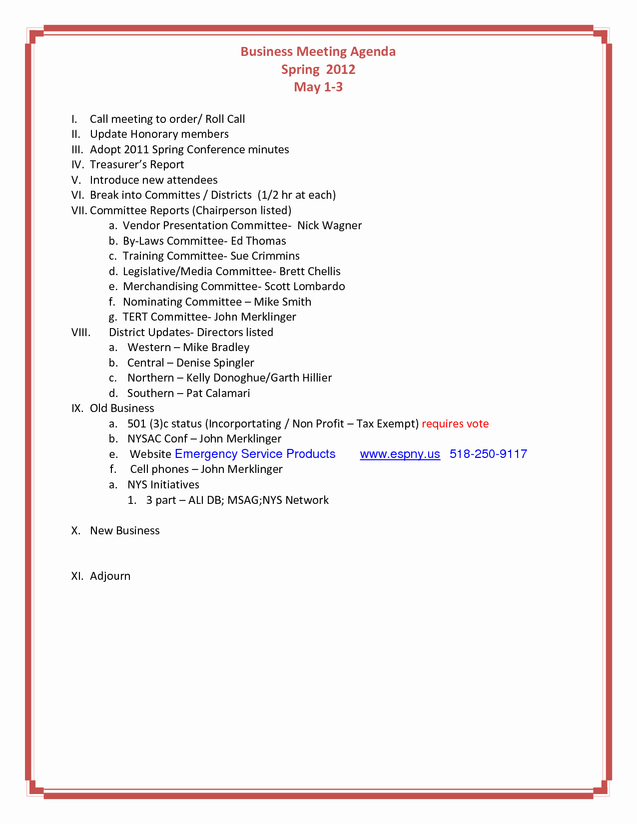 Business Meeting Agenda Template Fresh Easy to Use ordered Business Meeting Agenda Template