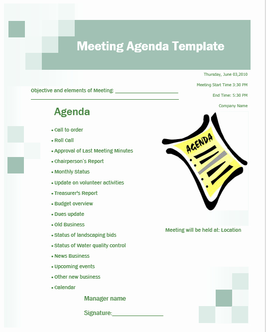 Business Meeting Agenda Template Lovely Business Meeting Agenda Template – Microsoft Word Templates