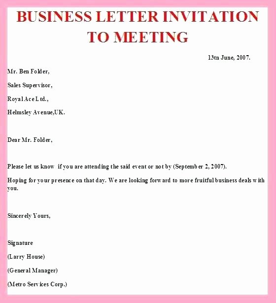 Business Meeting Invitation Template Beautiful Letter Accepting Invitation to A Conference
