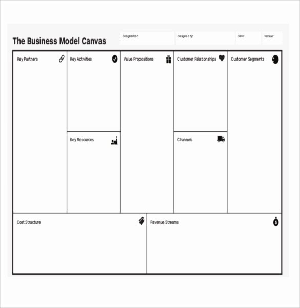 Business Model Canvas Template Excel Luxury 20 Business Model Canvas Template Pdf Doc Ppt