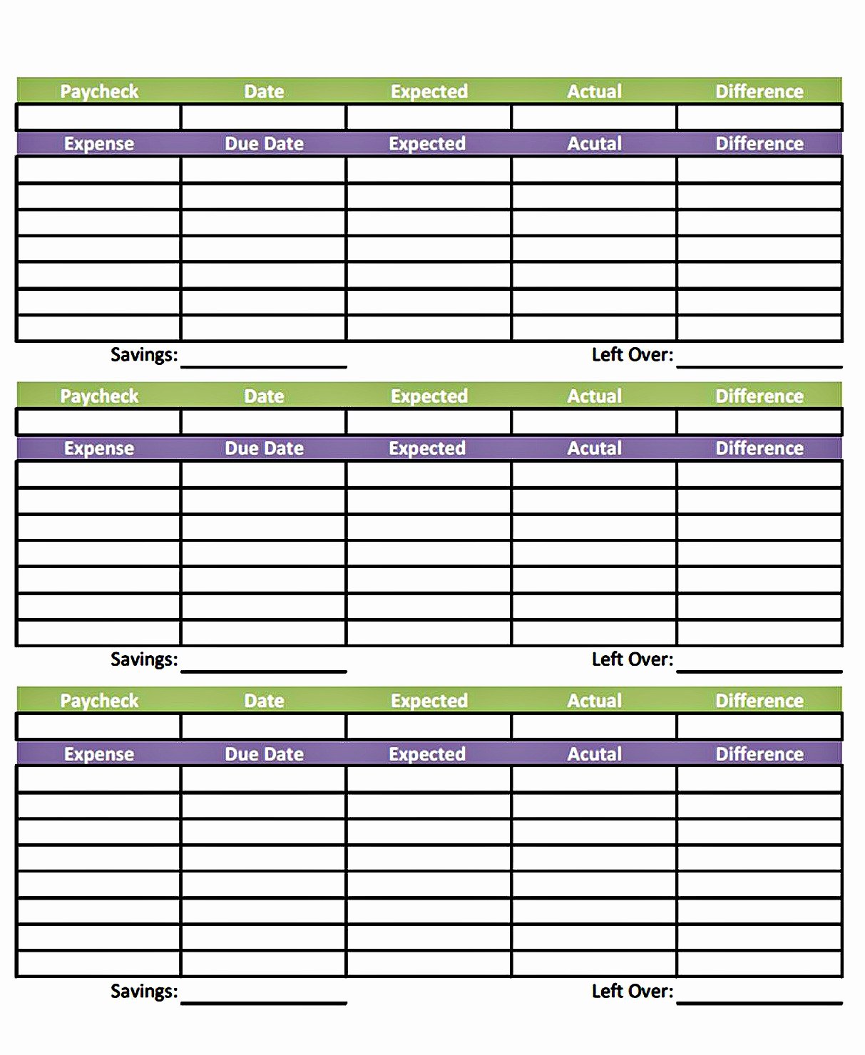 Business Monthly Budget Template Unique Free Blank Printable Bud Worksheets Print Template