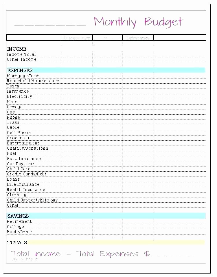 Business Monthly Budget Template Unique Home Bud Spreadsheet Excel Household Worksheet Template
