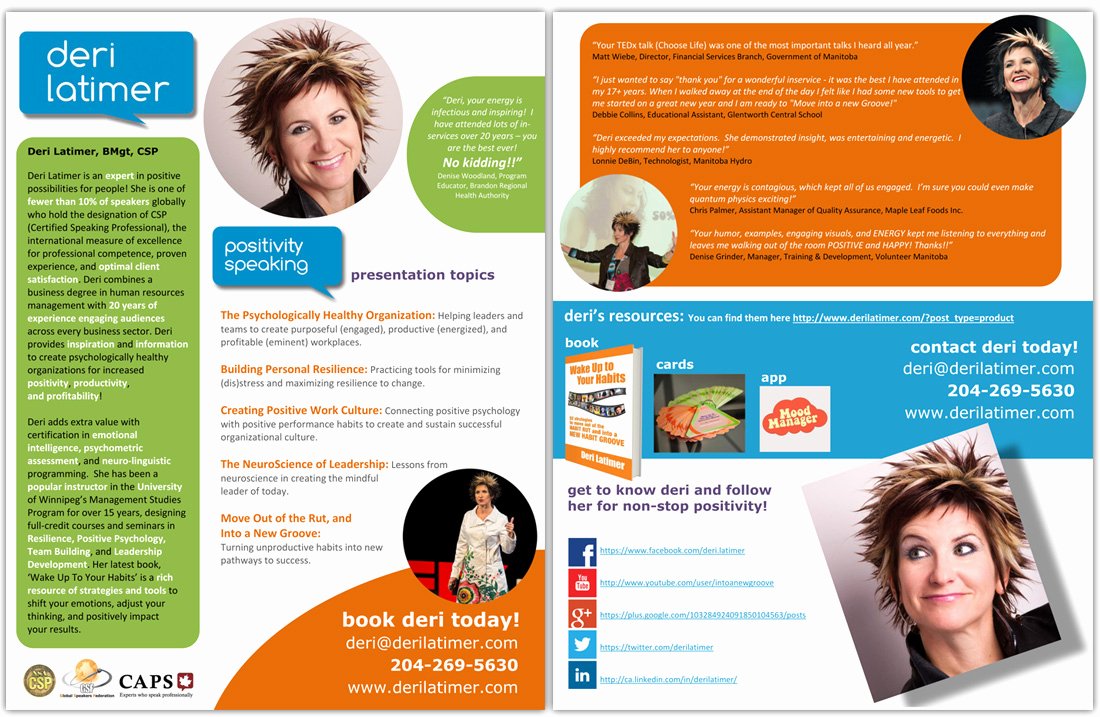 Business One Sheet Template Unique How to Create A Speaker E Sheet the Happy Self Publisher