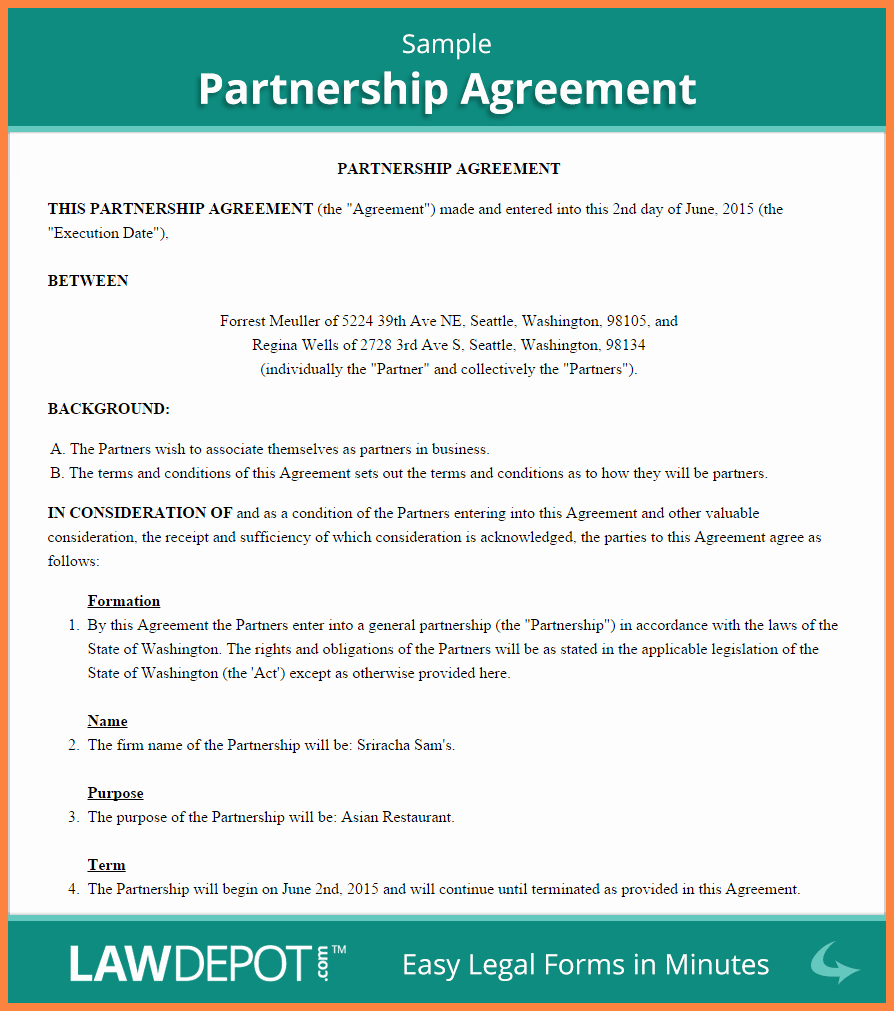 Business Partnership Separation Agreement Template New 5 Mon Law Separation Agreement Template Bc