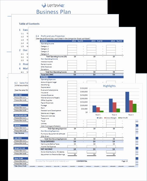 Business Plan Template Excel Best Of Free Business Plan Template for Word and Excel