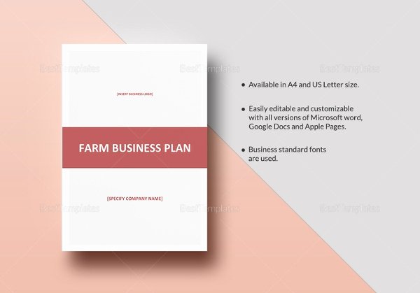 Business Plan Template Pages Mac Beautiful Farm Business Plan Template 12 Free Word Excel Pdf