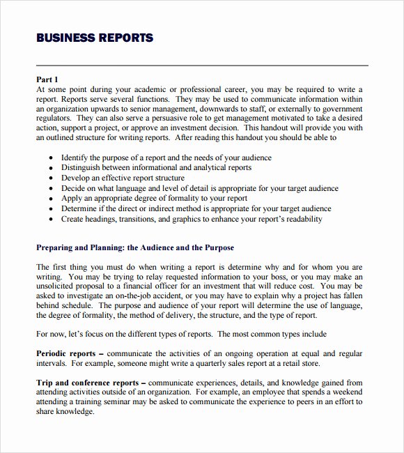 Business Report Template Word Fresh Business Report Template Writing Word Excel format